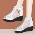 Summer New Breathable Mid Heel Sandals