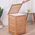 Moso Bamboo Clothing Storage Basket For Home Use