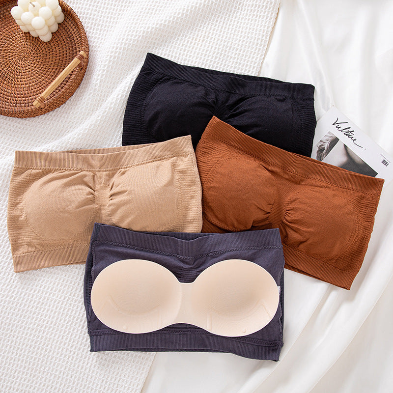 Womens Comfortable Strapless Wireless Bra