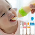 Baby Silicone Extrusion Feeding Spoon Rice Paste Bottle