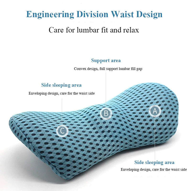 Breathable Memory Cotton Physiotherapy Lumbar Pillow Waist