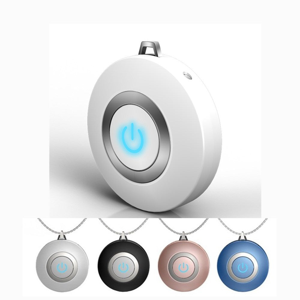 USB Portable Wearable Air Purifier Personal Mini Air Necklace Freshener