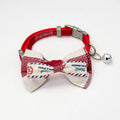 Cat Collar Adjustable Cat Necklace Plaid Safety Buckle
