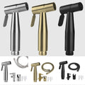 Stainless Steel Spray Gun Women's Toilet Set Angle Valve Spray Gun Four-Piece Set