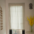 Punch-free Partition Curtain Striped Hanging Drapes Door Curtain