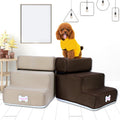 Dog Cat Pet 3 Step Removable Non-Slip Ramp Dog Climbing Bed Ladder