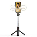 Mini Portable LED Light Mobile Phone Remote Selfie Stick Stand Holder With Tripod For Smartphone
