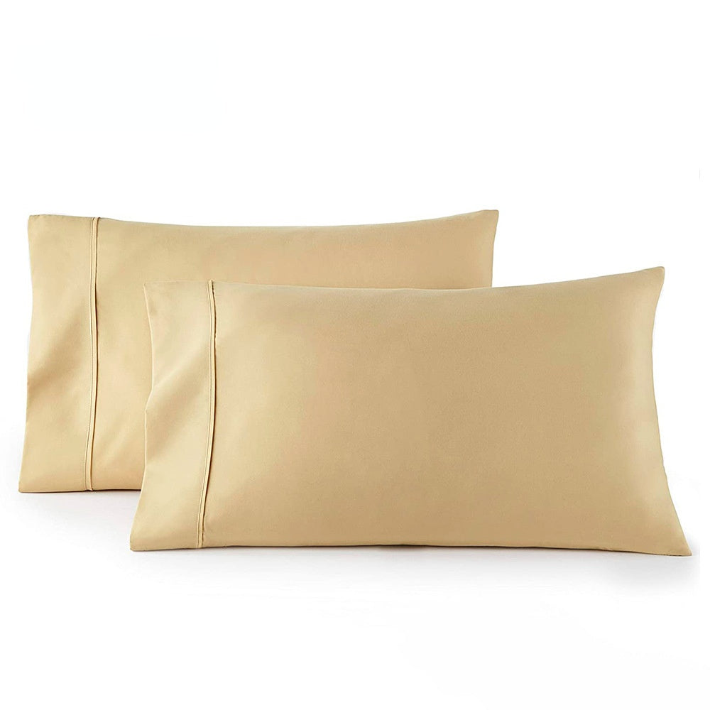 2Pcs Blend Sanding Pillow Cases Soft Pillowcase Cover