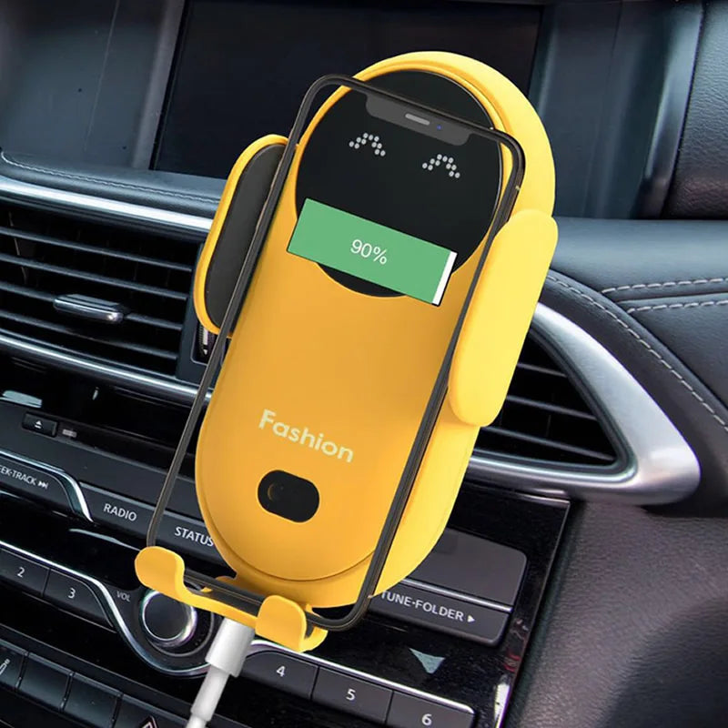 Wireless Charger Car Phone Holder Qi Induction Smart Sensor