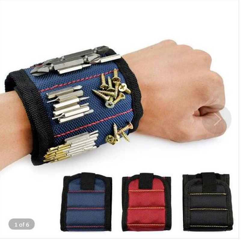 Magnetic Wrist Support Band With Strong Magnets Sport Magnetic Tool Bag