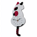 Wagging Tail Cat Dog Design Wall Clock