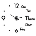 Large Wall Clock Creative DIY Mirror Stickers Wall Watch