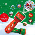 Santa Christmas Tree Flashlight Projector Torch Lamp Toy