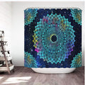Waterproof Shower Curtain Mandala Flower Printed Bath Curtain