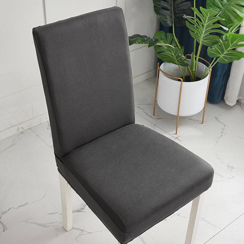 Plain Dining Chair Cover Elastic Chair Slipcover Case