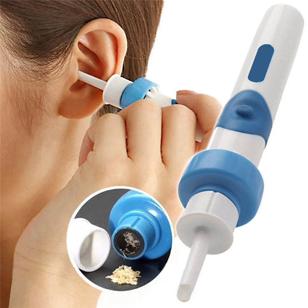 Kids Electric Ear Cordless Safe Vibration Painless Vacuum Ear Wax Pick Cleaner Remover