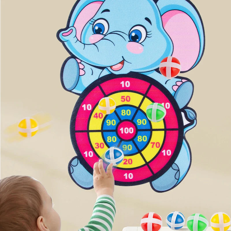 Sticky Ball Dart Board Target Sport Game Toy