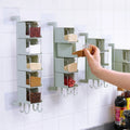 Creative Multi-purpose Wall-mounted Plastic Seasoning Jar Kitchen Storage Box