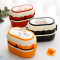 Cartoon Lunch Box For Kids Microwave Food Storage Container Bento Box