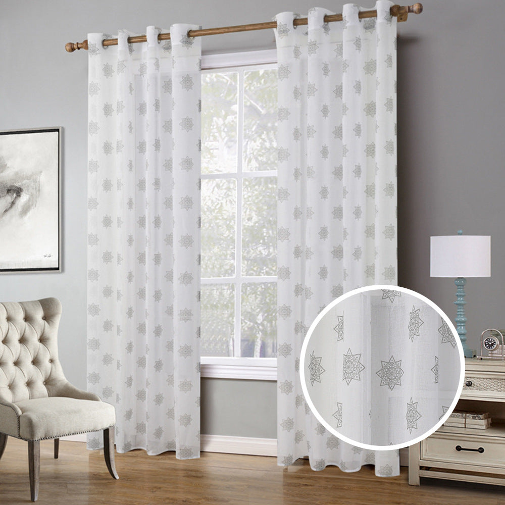Window Screen Curtain for Living Room Bedroom Kitchen Home Decoration