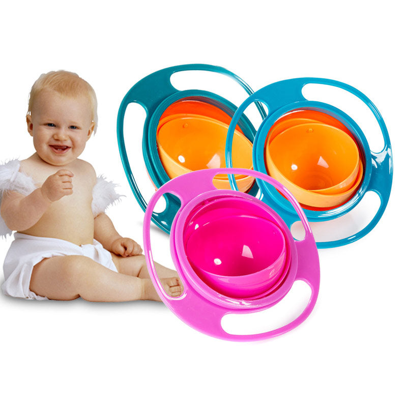 Kids Tumbler Bowl Saucer Gyro Baby Rice Bowl