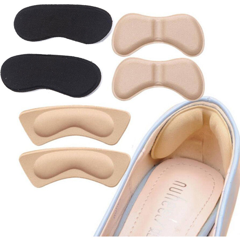 Practical Sticky Fabric Shoes Back Heel Inserts Insoles Pads