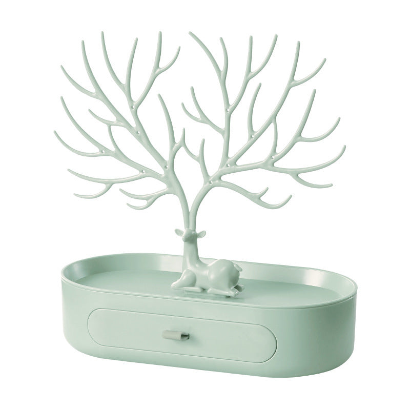 Jewelry Display Stand Tray Deer Tree Storage Racks Makeup Decor