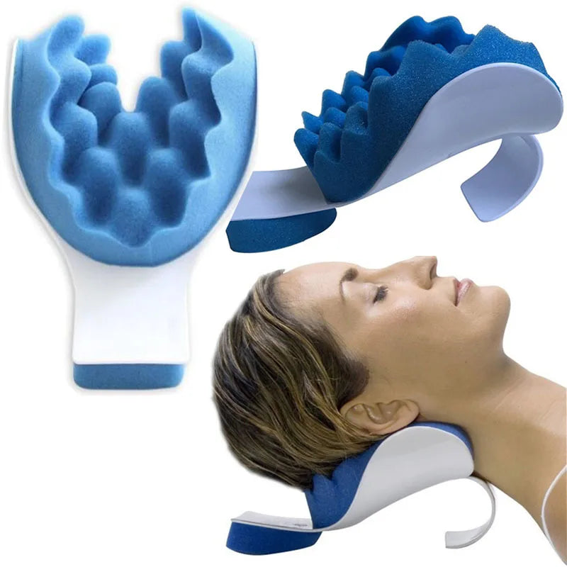 Neck Head Shoulder Pillow Therapeutic Support Tension Reliever Neck Shoulder Relaxer