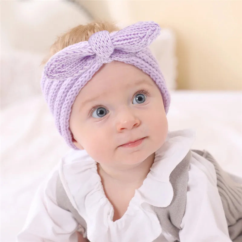 Baby Headbands Soft Elastic Cotton Knit Turban Toddler Infant Hair Band Head Wrap