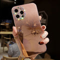 Luxury Rhinestone Camera Lens Design Soft TPU Glitter Gradual Mirror Phone Case For iPhone 12 Pro Max XS 7 8 Plus
