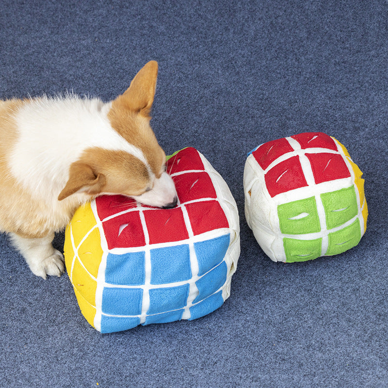 Pet Rubik's Cube Sniffing Ball Toy