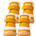 4Pcs Pet Dog Winter Cotton Shoes Boots