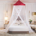 Longer Cover White Lace Love Kids Bedding Baby Dome Curtain Tent Mosquito Sleeping Net