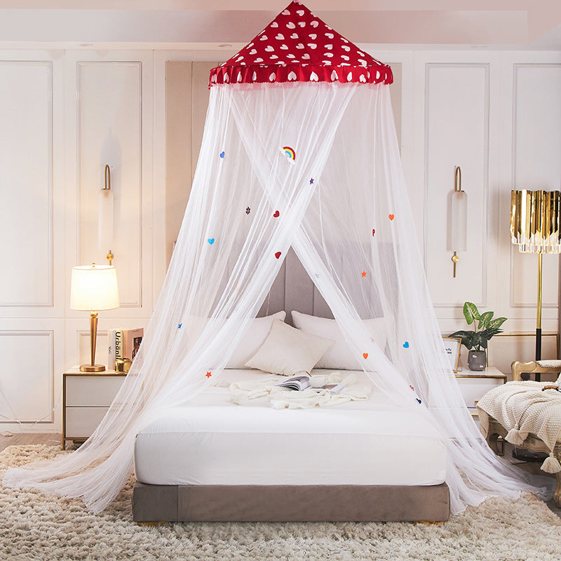 Longer Cover White Lace Love Kids Bedding Baby Dome Curtain Tent Mosquito Sleeping Net