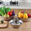 Durable Stainless Steel Round Home Cooking Baking Food Bowl