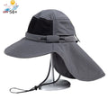 Outdoors Sun Hat UPF 50+ Wide Brim Fishing Hat with Neck Flap