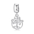 S925 Sterling Silver Tree Of Life Dangle Charm Hollow Sparkling Pendant Bead For DIY Charm Bracelet Necklace Jewelry Making Gift