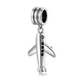 S925 Sterling Silver Airplane Dangle Charm Minimalist Travel Pendant Bead For DIY Charm Bracelet Necklace Jewelry Gift