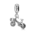 S925 Sterling Silver Bicycle Dangle Charm Creative Cycling Pendant Bead For DIY Charm Bracelet Necklace Jewelry Gift