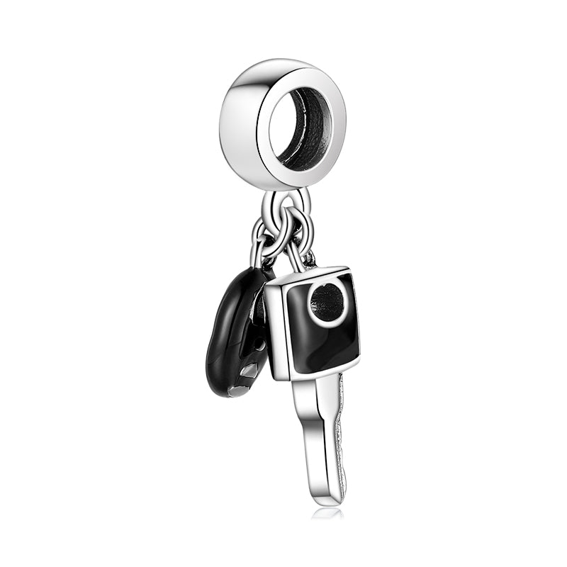S925 Sterling Silver Key Dangle Charm Creative Pendant Bead For DIY Charm Bracelet Necklace Jewelry Gift