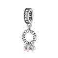 S925 Sterling Silver Shining Dangle Charm Fashion Minimalist Pendant Bead For DIY Charm Bracelet Necklace Jewelry Gift