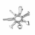 Everyday Tool Dangle Charm 925 Sterling Silver Creative Household Tool Pendant Bead For DIY Charm Bracelet Necklace Jewelry Making Gift