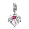 Original S925 Sterling Silver Mother’s Day Heart Pendant, DIY Bracelet Jewelry