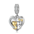 Cat Couple Pendant, S925 Sterling Silver Valentine’s Necklace And Bracelet Jewelry