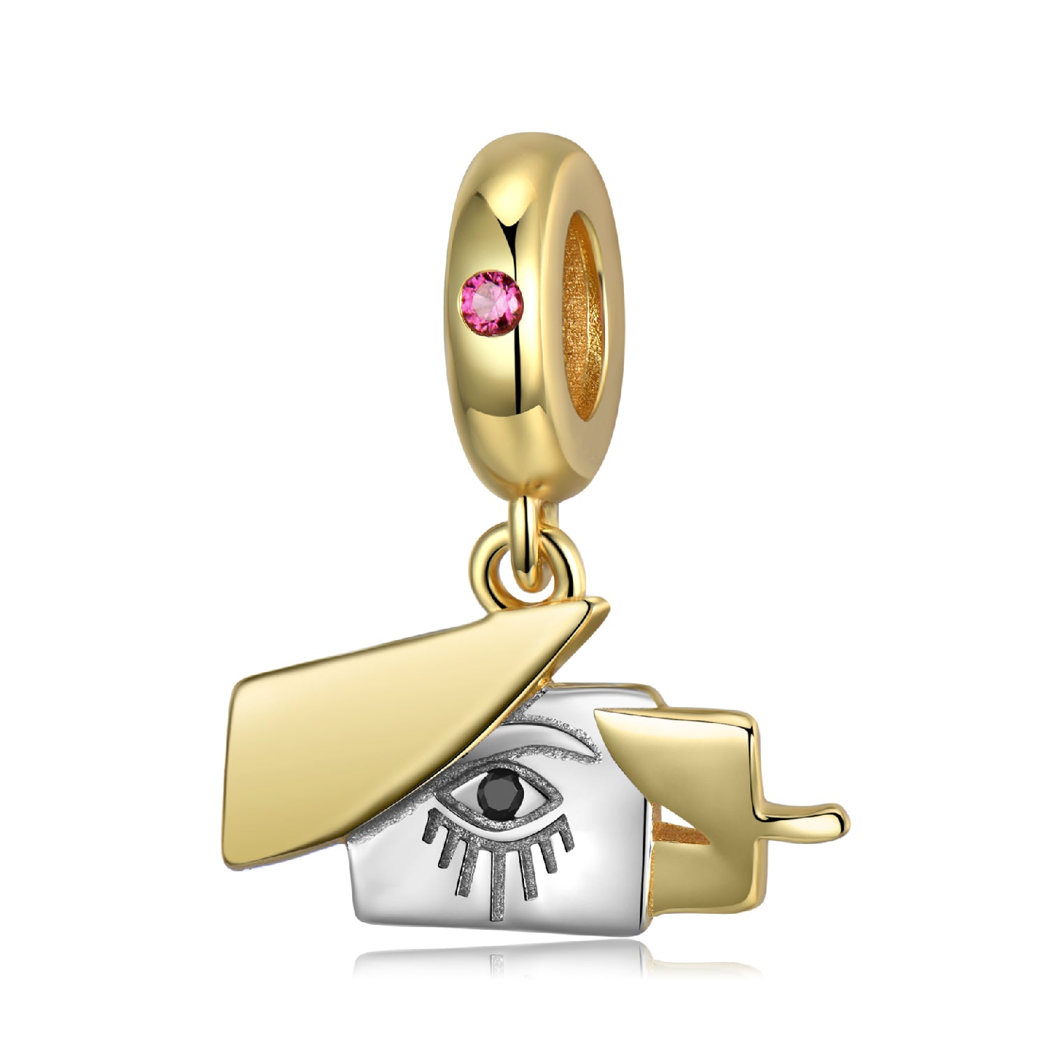 Open Evil Eye Pendant, 925 Silver Necklace And Bracelet DIY Jewelry