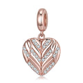 S925 Sterling Silver Angel Wing Dangle Charm Mother's Day Pendant Bead For DIY Charm Bracelet Necklace Jewelry Gift