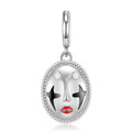 S925 Sterling Silver Clown Mask Dangle Charm Gothic Pendant Bead For DIY Charm Bracelet Necklace Jewelry Gift