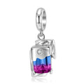 S925 Sterling Silver Geometric Irregular Dangle Charm Original Design Pendant Bead For DIY Charm Bracelet Necklace Jewelry Gift