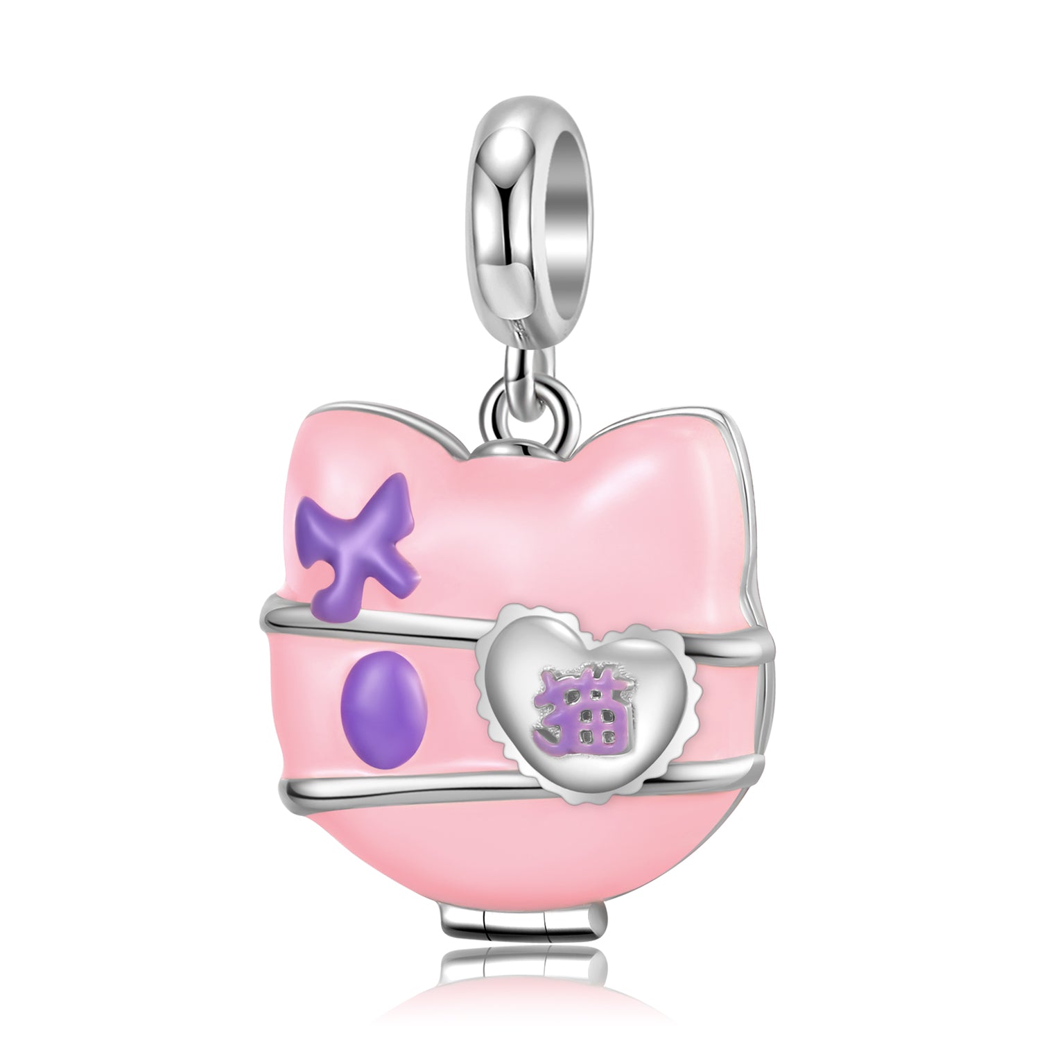 Strawberry Charm 925 Sterling Silver Cubic Zirconia Pendant Bead For DIY Charm Bracelet Necklace Cute Fruit Jewelry Gift
