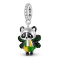 Blonde Girl Charm 925 Sterling Silver Enamel Pendant Bead For DIY Charm Bracelet Necklace Cute Jewelry Gift